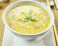 35. Sweetcorn Soup with Tofu